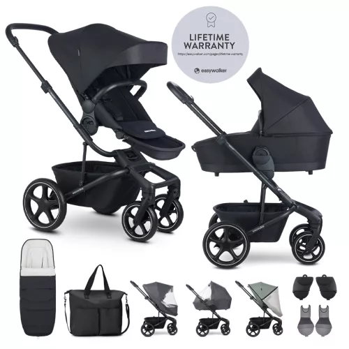 EASYWALKER Kombinált babakocsi Harvey⁵ Midnight Black XXL RWS
