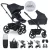 EASYWALKER Kombinált babakocsi Harvey⁵ Midnight Black XXL RWS