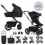 EASYWALKER Kombinált babakocsi Harvey⁵ Midnight Black XXL AIR