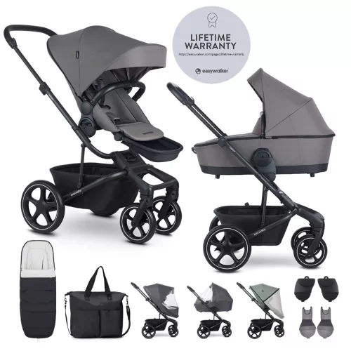 EASYWALKER Kombinált babakocsi Harvey⁵ Pebble Grey XXL RWS