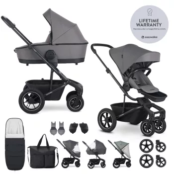   EASYWALKER Kombinált babakocsi Harvey⁵ Pebble Grey XXL AIR