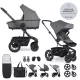 EASYWALKER Kombinált babakocsi Harvey⁵ Pebble Grey XXL AIR