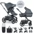 EASYWALKER Kombinált babakocsi Harvey⁵ Premium Mineral Grey XXL RWS