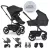 EASYWALKER Set XL kombinált babakocsi Harvey NXT kiegészítőkkel Eclipse Black
