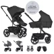 EASYWALKER Set XL kombinált babakocsi Harvey NXT kiegészítőkkel Eclipse Black