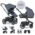 EASYWALKER XL szett kombinált Harvey NXT babakocsi kiegészítőkkel Mély Kék