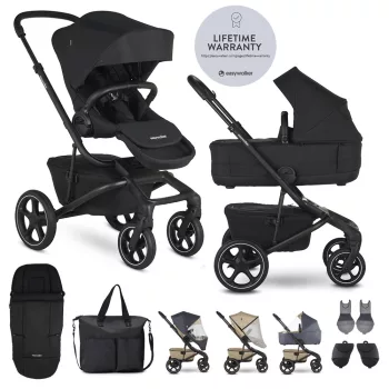 EASYWALKER Kombinált babakocsi Jimmey Pepper Black XXL RWS