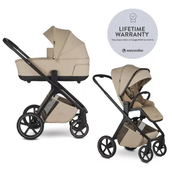EASYWALKER Kombinált babakocsi Zoey Almond Taupe