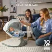 KINDERKRAFT Pihenőszék hintával és dallammal 2 az 1-ben Lumi, 9 kg-ig, Premium Light Grey