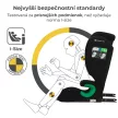 KINDERKRAFT Autósülés Junior Fix 2 100-150 cm Grafit Fekete