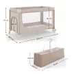 KINDERKRAFT Utazóágy LEODY UP Beige