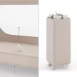 KINDERKRAFT Utazóágy LEODY UP Beige kiegészítőkkel