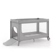 KINDERKRAFT Utazóágy LEODY UP Grey kiegészítőkkel