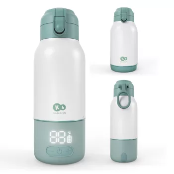   KINDERKRAFT Utazó tejmelegítő és termosz 2 az 1-ben Gaja Green