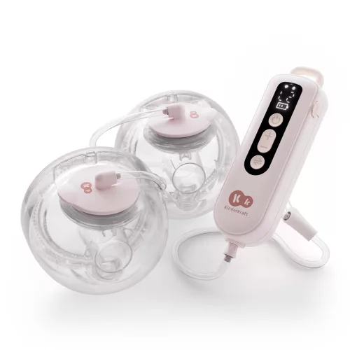 KINDERKRAFT Kézi mellszívó Double Hands-free Gentle Flow Pink