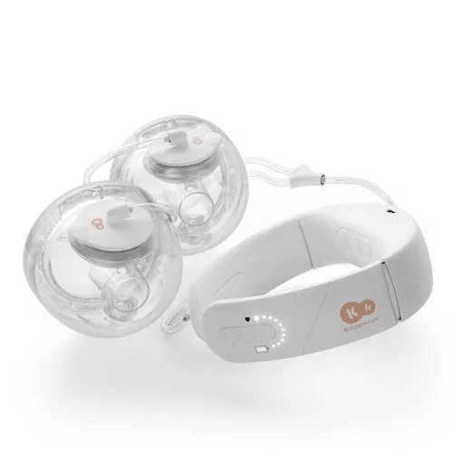 KINDERKRAFT Anyatej szívó készülék nyakmelegítő funkcióval Double Hands-free Gentleneste