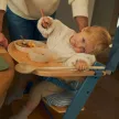 KINDERKRAFT Etetőszék Enock Nordic Breeze párnával