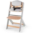 KINDERKRAFT Etetőszék Enock párnázással Grey wooden, Premium