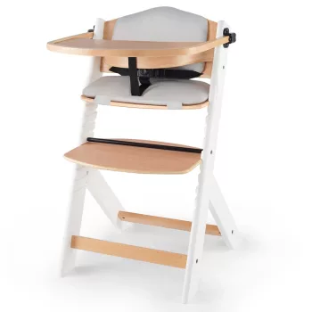   KINDERKRAFT Etetőszék Enock párnázással White wooden, Premium