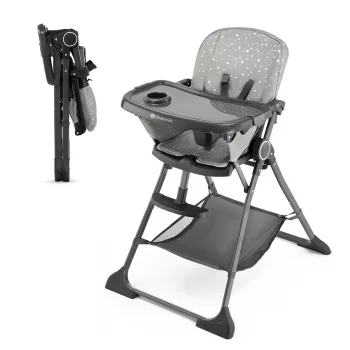 KINDERKRAFT Etetőszék Foldee Grey