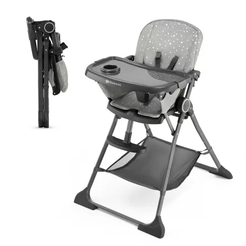KINDERKRAFT Etetőszék Foldee Grey