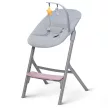 KINDERKRAFT SELECT Szett etetőszék Livy Aster Pink + pihenőszék Calmee, Premium