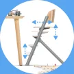 KINDERKRAFT SELECT Szett etetőszék Livy Oak + pihenőszék Calmee, Premium