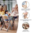 KINDERKRAFT Etetőszék Enock White