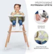 KINDERKRAFT Etetőszék Sienna pink