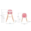 KINDERKRAFT Etetőszék Sienna pink