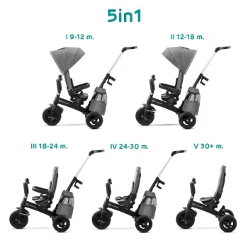 KINDERKRAFT SELECT Easytwist Platinum Grey, Premium tricikli