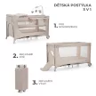 KINDERKRAFT Utazóágy Joy 2 kiegészítőkkel Beige