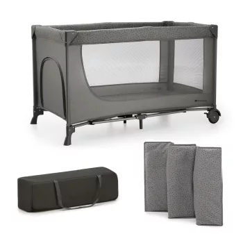 KINDERKRAFT Utazóágy Joy 2 Dark grey