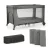 KINDERKRAFT Utazóágy Joy 2 Dark grey
