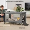 KINDERKRAFT Utazóágy Joy 2 Dark grey
