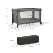 KINDERKRAFT Utazóágy Joy 2 Dark grey