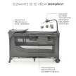 KINDERKRAFT Utazóágy Joy 2 kiegészítőkkel Dark grey