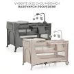 KINDERKRAFT Utazóágy Joy 2 kiegészítőkkel Dark grey