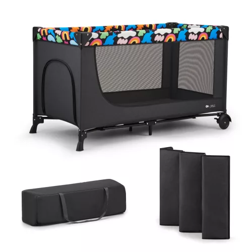 KINDERKRAFT Utazóágy Joy 2 Happy shapes