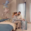 KINDERKRAFT Deka hracia s hrazdičkou Cozyplay Nordic Breeze
