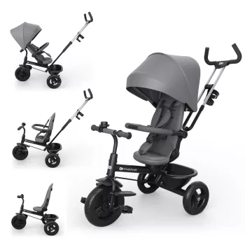 KINDERKRAFT Trojkolka Aston 2 Plus Grey, 9m+