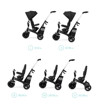 KINDERKRAFT SELECT Easytwist Black, Premium tricikli