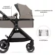 KINDERKRAFT Kombinált babakocsi 3 az 1-ben Esme Sand Beige