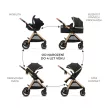 KINDERKRAFT Kombinált babakocsi 3 az 1-ben Esme Pure Black