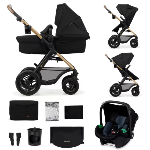 KINDERKRAFT Babakocsi kombinált  Moov 2 Air 3 az 1-ben Pure Black