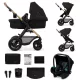 KINDERKRAFT Babakocsi kombinált  Moov 2 Air 3 az 1-ben Pure Black