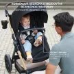 KINDERKRAFT Moov 2 3v1 kombinált babakocsi Pure Black - habkerekek