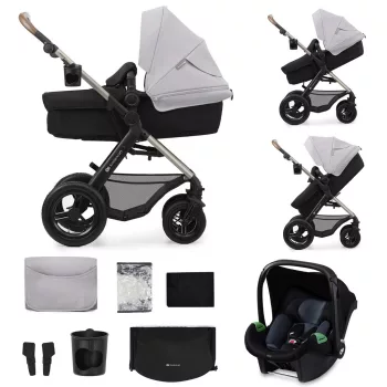   KINDERKRAFT Babakocsi kombinált Moov 2 Air 3 az 1-ben Moonlight Grey
