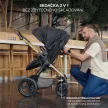 KINDERKRAFT Kombinált babakocsi 3 az 1-ben Moov 2 XL Air Fekete