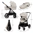 KINDERKRAFT Kombinált babakocsi Nea 2 2in1 Beige